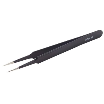 Pęseta Prosta, Pinceta Precyzyjna, Antystatyczna ESD-14 1 Sztuka