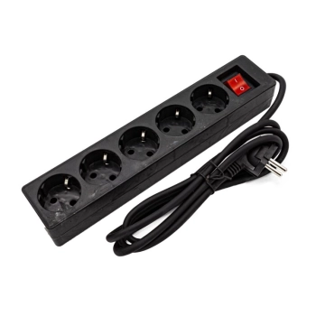 Przedłużacz, Listwa Zasilająca 5 Gniazd, 3500W 250V 16A 1,7m