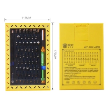 Zestaw Narzędzi Precyzyjnych, Śrubokręt, Wkrętak + Bity 63w1 BST