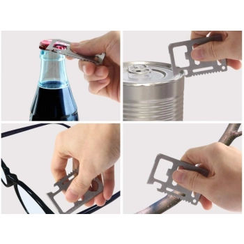 Narzędzie Wielofunkcyjne Jakemy Multitool 10w1 - Kombinerki, Nóż, Piła, Karta Przeżycia