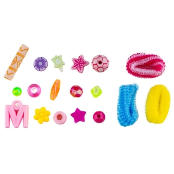 Zestaw Do Tworzenia Biżuterii I Ozdób Do Włosów, Gumki, Koraliki + Akcesoria