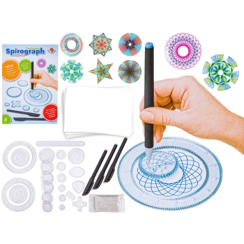 SPIROGRAF, Zestaw Do Rysowania, Szablony, Pisaki