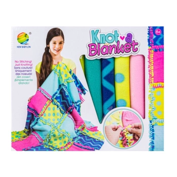 Kreatywny Zestaw, Wyszywanka, Pluszowy KOCYK Do Szycia DIY PATCHWORKOWA NARZUTKA KOC