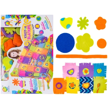 Kreatywny Zestaw, Wyszywanka, Pluszowy KOCYK Do Szycia DIY PATCHWORKOWA NARZUTKA KOC + LITERKI, OZDOBY