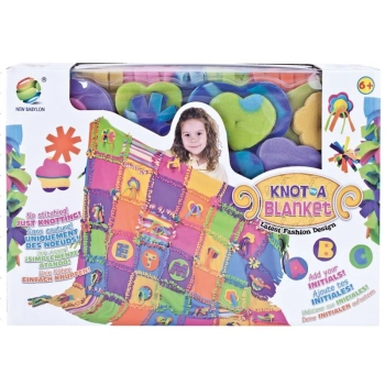 Kreatywny Zestaw, Wyszywanka, Pluszowy KOCYK Do Szycia DIY PATCHWORKOWA NARZUTKA KOC + LITERKI, OZDOBY