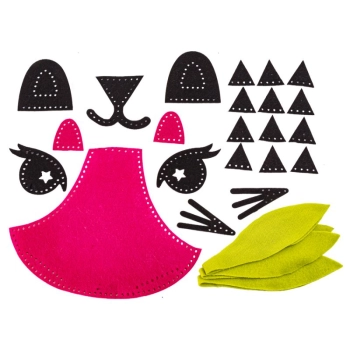 Kreatywny Zestaw, Wyszywanka, Pluszowy KOCYK Do Szycia Narzutka DIY LEW