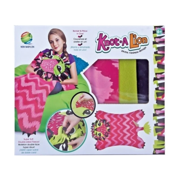 Kreatywny Zestaw, Wyszywanka, Pluszowy KOCYK Do Szycia Narzutka DIY LEW