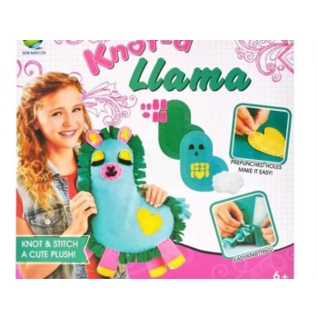 Zestaw Kreatywny Wyszywanka Poduszka Pluszowa Maskotka Do Szycia DIY LAMA