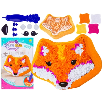 Kreatywny Zestaw Wyszywanka, Maskotka, Pluszak Do Szycia, Poduszka Do Ozdobienia LISEK