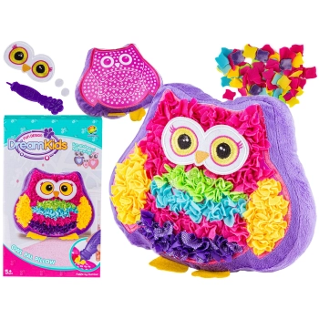 Zestaw Kreatywny Wyszywanka Poduszka Pluszowa Maskotka Do Szycia DIY SOWA