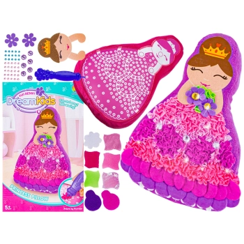 Kreatywny Zestaw Wyszywanka, Maskotka, Pluszak Do Szycia, Poduszka Do Ozdobienia DIY KSIĘŻNICZKA KRÓLEWNA