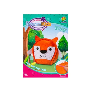 Kreatywny Zestaw Wyszywanka, Maskotka, Pluszak Do Szycia Zwierzęta Leśne LISEK