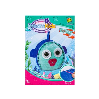 Kreatywny Zestaw Wyszywanka, Maskotka, Pluszak Do Szycia Zwierzęta Morskie RYBKA