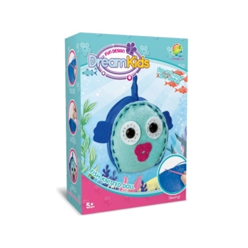 Kreatywny Zestaw Wyszywanka, Maskotka, Pluszak Do Szycia Zwierzęta Morskie RYBKA