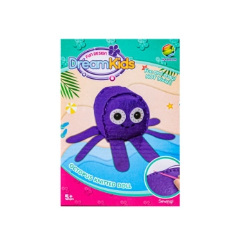 Kreatywny Zestaw Wyszywanka, Maskotka, Pluszak Do Szycia Zwierzęta Morskie OŚMIORNICA