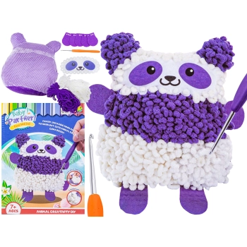 Kreatywny Zestaw Wyszywanka, Maskotka, Pluszak Do Szycia, Poduszka Do Ozdobienia DIY PANDA