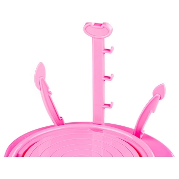 Koło Garncarskie RÓŻOWE - Mały Artysta - farbki, masa, koło, narzędzia