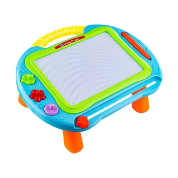 Tablica Edukacyjna, Magnetyczna 2w1, Znikopis, Stolik Pisak Stempelki