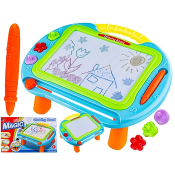 Tablica Edukacyjna, Magnetyczna 2w1, Znikopis, Stolik Pisak Stempelki