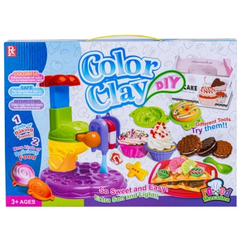 Maszynka Do Robienia Ciasteczek, Babeczek, Pączków, Lodów, Ciastolina + Akcesoria