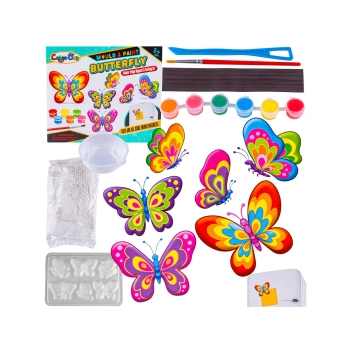 Kreatywny Zestaw Stwórz Magnes, Odlew DIY KOLOROWE MOTYLKI Zrób To Sam