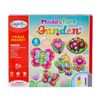 Kreatywny Zestaw Stwórz Magnes, Odlew DIY OGRÓD - MOTYLKI, KWIATY, BIEDRONKA Zrób To Sam