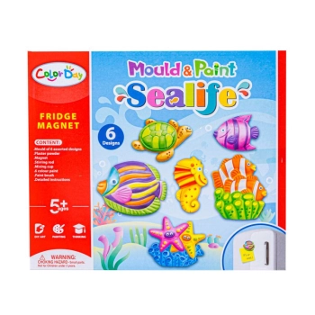 Kreatywny Zestaw Stwórz Magnes, Odlew DIY ZWIERZĘTA MORSKIE Zrób To Sam