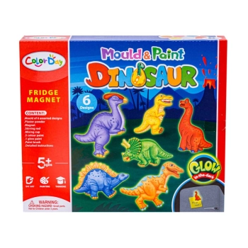 Kreatywny Zestaw Stwórz Magnes, Odlew DIY DINOZAURY GLOW Zrób To Sam