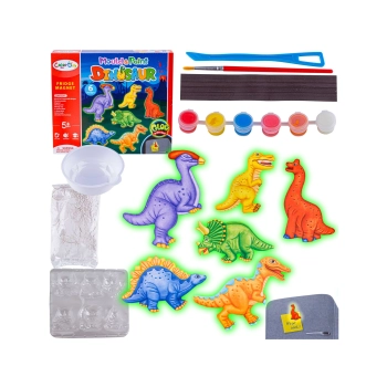 Kreatywny Zestaw Stwórz Magnes, Odlew DIY DINOZAURY GLOW Zrób To Sam