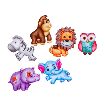 Kreatywny Zestaw Stwórz Magnes, Odlew DIY DZIKIE ZWIERZĘTA Zrób To Sam