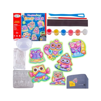 Kreatywny Zestaw Stwórz Magnes, Odlew DIY SŁODKIE SOWY, SÓWKI Zrób To Sam