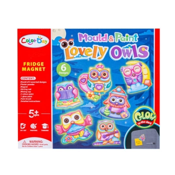 Kreatywny Zestaw Stwórz Magnes, Odlew DIY SŁODKIE SOWY, SÓWKI Zrób To Sam
