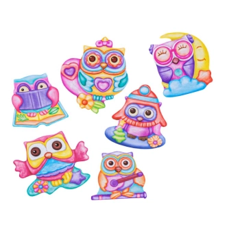 Kreatywny Zestaw Stwórz Magnes, Odlew DIY SŁODKIE SOWY, SÓWKI Zrób To Sam