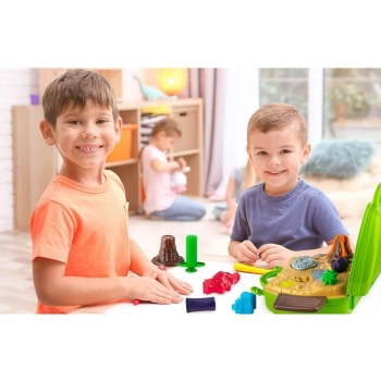 Walizka Z Masą Plastyczną, Ciastolina W Kuferku, Dinozaury