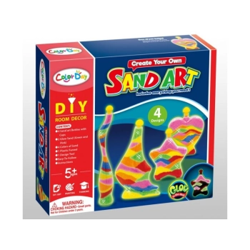 MAGICZNY PIASEK DO WYPEŁNIANIA, PIASEK DO SYPANIA, SAND ART, Kolorowe Butelki - Zrób To Sam DIY, Kreatywny Zestaw