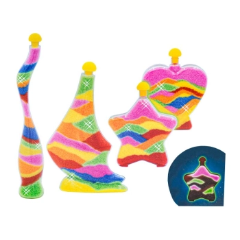 MAGICZNY PIASEK DO WYPEŁNIANIA, PIASEK DO SYPANIA, SAND ART, Kolorowe Butelki - Zrób To Sam DIY, Kreatywny Zestaw