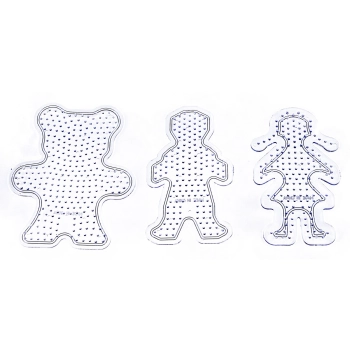 Szablon Do Prasowanek, Podstawka 3 Wzory, MISIU, 2 x LUDZIK Prasowanka Koraliki Do Prasowania