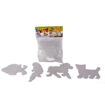 Szablon Do Prasowanek, Podstawka 4 Wzory, KOTEK KONIK PAPUGA RYBKA Prasowanka Koraliki Do Prasowania