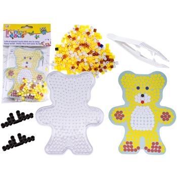 Koraliki do prasowania, Prasowanka, Szablon, Saszetka ZABAWKA, MISIU, MASKOTKA MIŚ