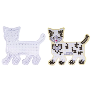 Koraliki do prasowania, Prasowanka, Szablon, Saszetka ŁACIATY KOTEK, PSTROKATY KOT