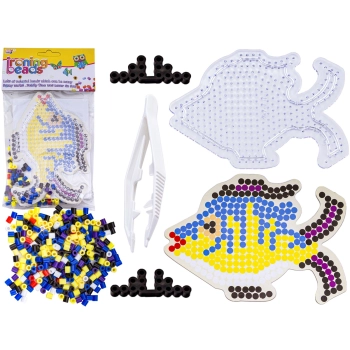 Koraliki do prasowania, Prasowanka, Szablon, Saszetka KOLOROWA RYBKA, RYBA MORSKA