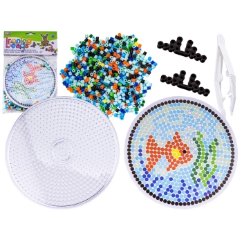 Koraliki do prasowania, Prasowanka, Szablon, Saszetka RYBKA W AKWARIUM