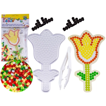 Koraliki do prasowania, Prasowanka, Szablon, Saszetka SŁONECZNY TULIPAN