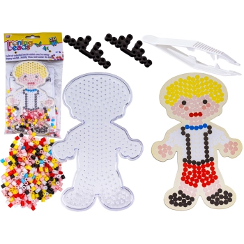 Koraliki do prasowania, Prasowanka, Szablon, Saszetka CHŁOPIEC