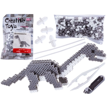 Koraliki do prasowania Wersja 3D, BRONTOZAUR, DINOZAUR, Saszetka, Prasowanka