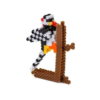 Koraliki do prasowania Wersja 3D, DZIĘCIOŁ Ptak, Saszetka, Prasowanka