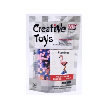 Koraliki do prasowania Wersja 3D, FLAMING Ptak, Saszetka, Prasowanka