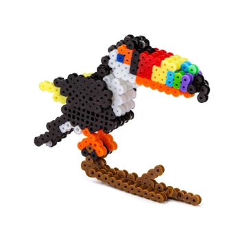 Koraliki do prasowania Wersja 3D, TUKAN Ptak, Saszetka, Prasowanka