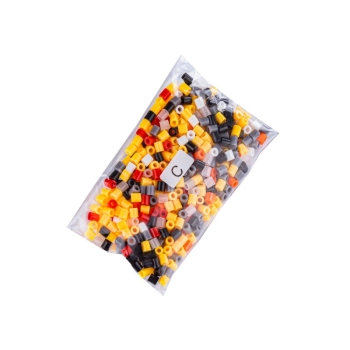 Koraliki do prasowania Wersja 3D, BULDOŻER, SPYCH, Saszetka, Prasowanka