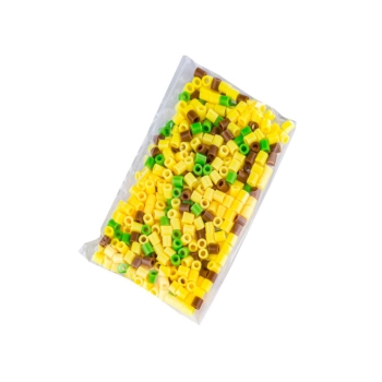 Koraliki do prasowania Wersja 3D, Szablon BANAN Owoce, Saszetka, Prasowanka